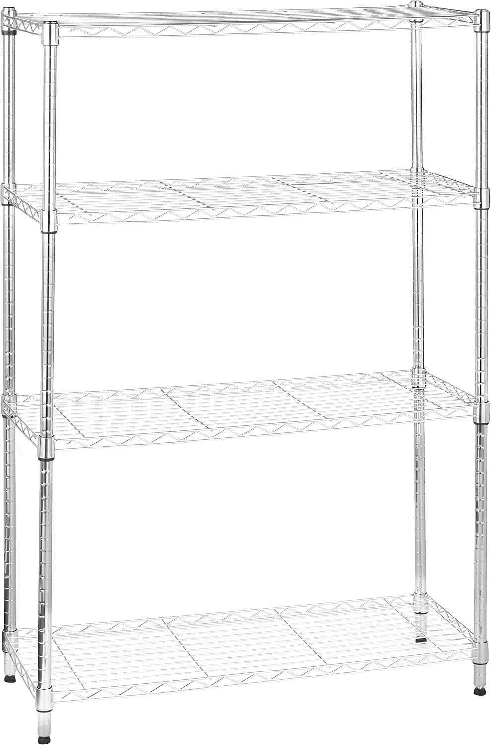 4-Shelf Storage Unit With Height Adjustable Shelves and Levelling Feet