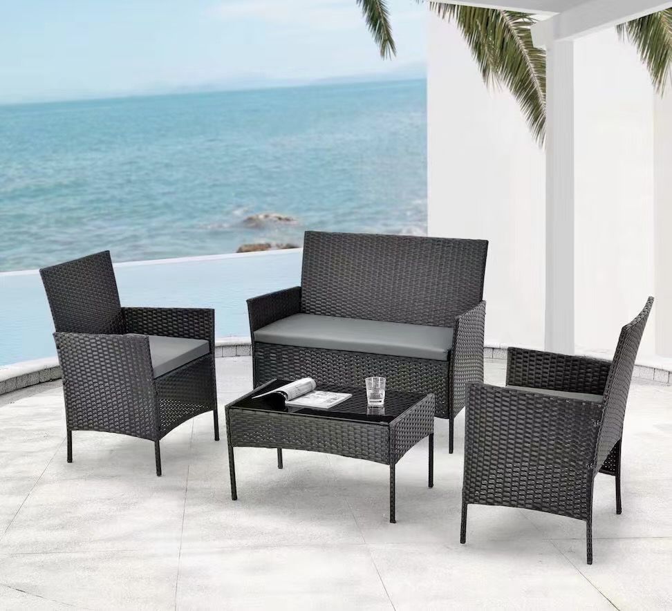 Wicker rattan pation outdoor furniture 