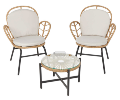 Balcony rattan outdoor furniture Minimalist rattan outdoor furniture 