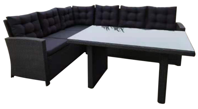 Luxury  Rattan outdoor furniture set with table