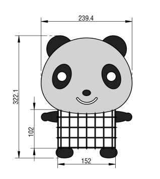Panda bird feeder  for kids        