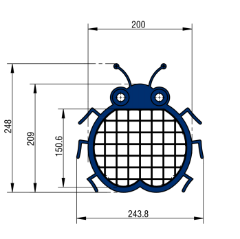 Coccinella septempunctata bird feeder for kids          