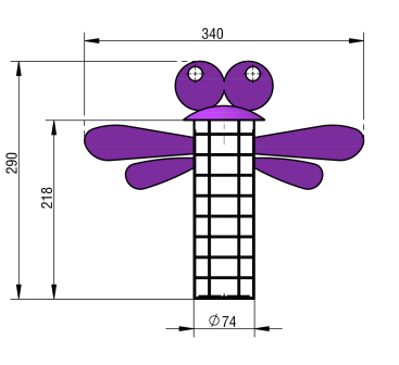 Dragonfly bird feeder for kids     